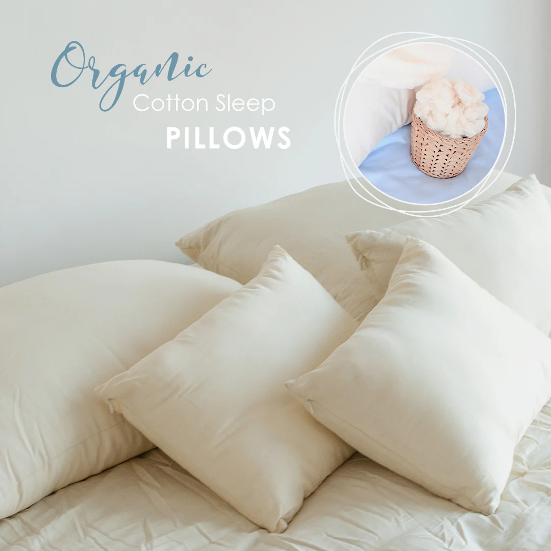 Childs Junior Pillow - 100% Natural Kapok with Organic Cotton Cover - Image 3